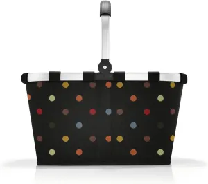 reisenthel carrybag dots - Sturdy shopping basket with plenty of storage space and practical inner pocket - Elegant and water-repellent design