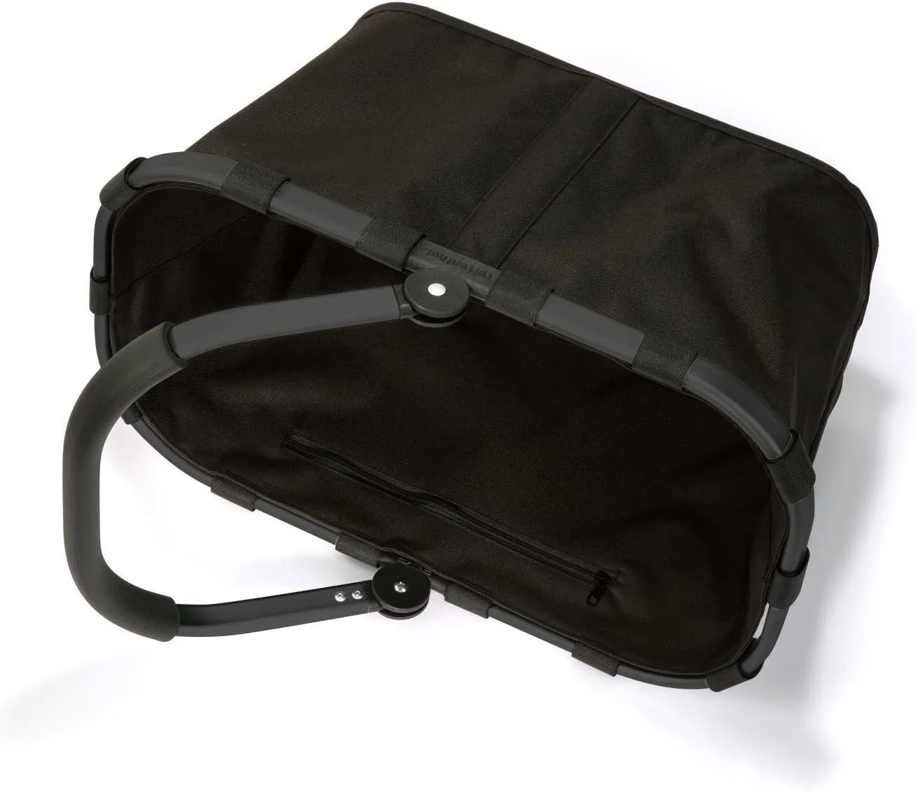 reisenthel carrybag frame black/black - Sturdy shopping basket with plenty of storage space and practical inner pocket - water-repellent