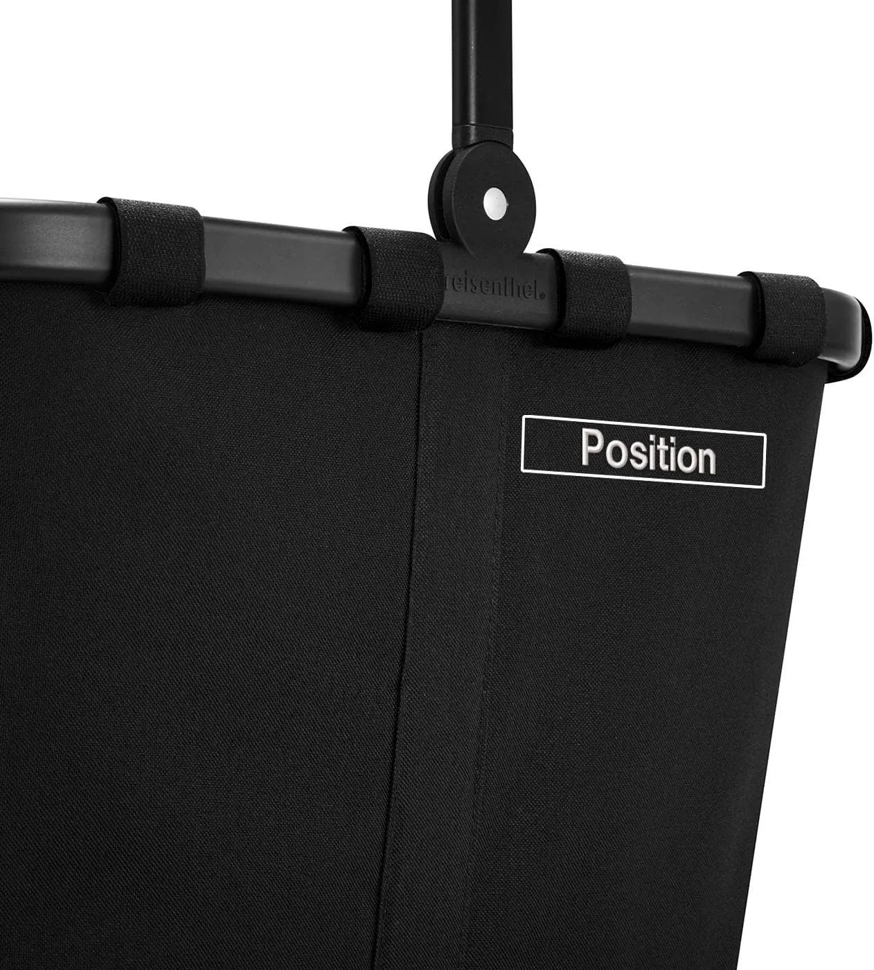 reisenthel carrybag frame black/black - Sturdy shopping basket with plenty of storage space and practical inner pocket - water-repellent