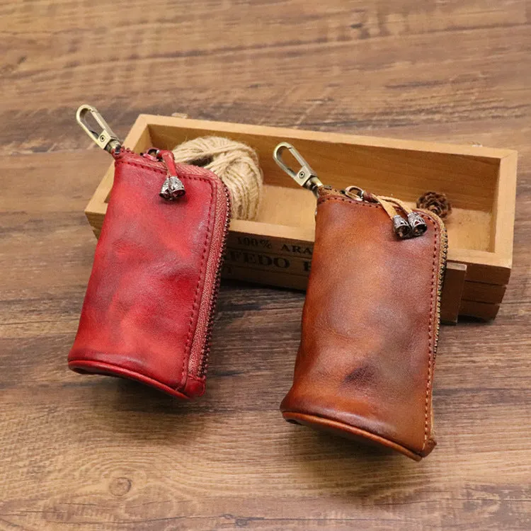 Retro Handmade Leather Key Bags Waist Bags