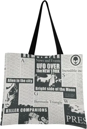 Reusable Square Canvas Tote Bag Lightweight Durable with Zipper Perfect for Work Travel Beach Gym Shopping