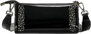 Rungion Glossy Vegan Leather Crossbody Bag for Women Small Y2k Shoulder Purses Rivet Phone Clutch Handbags Satchels 2025