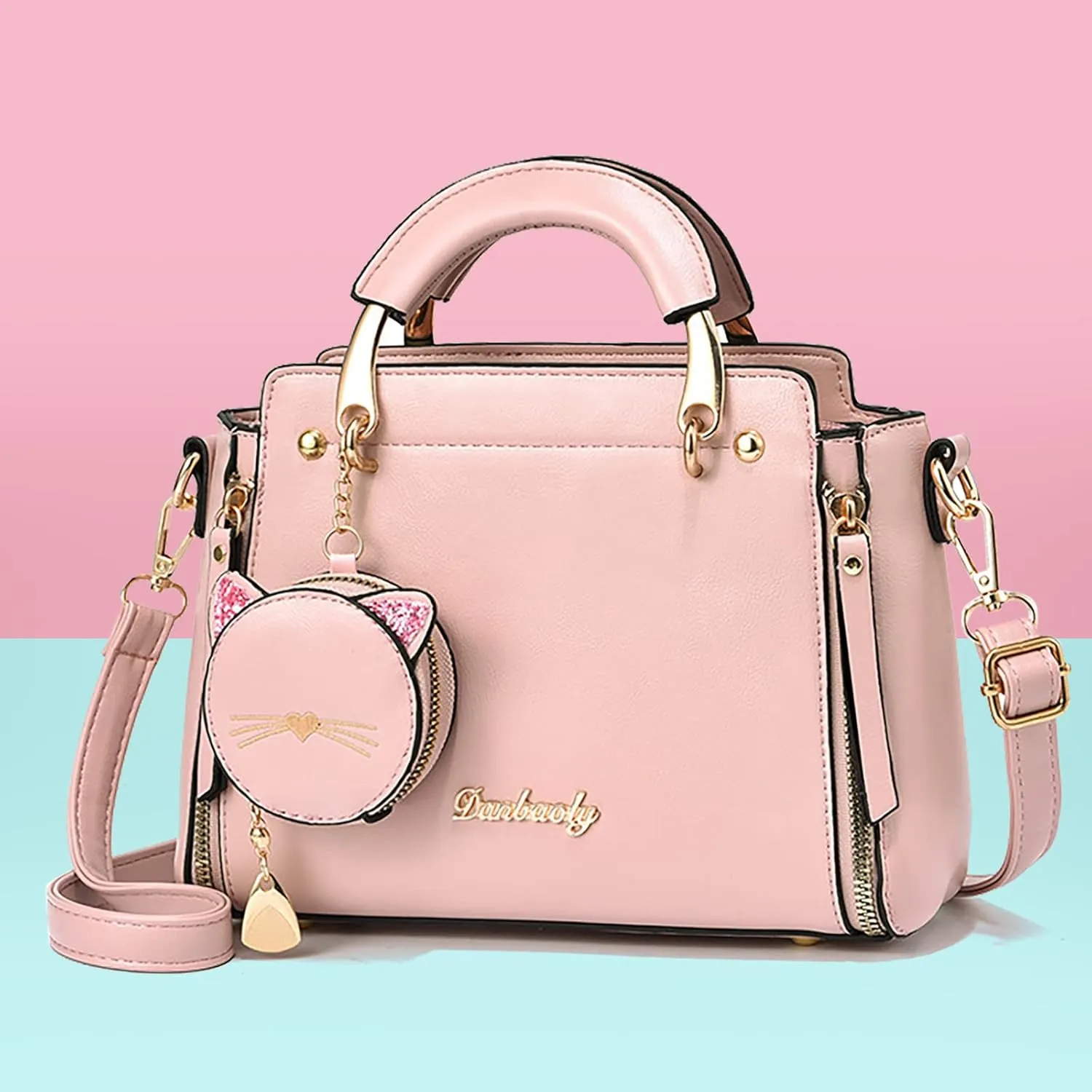Satchel Bags for Women Cute Hobo Tote Handbags Clutch Purses with Zipper Closure Lightweight Work Bag