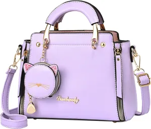 Satchel Bags for Women Cute Hobo Tote Handbags Clutch Purses with Zipper Closure Lightweight Work Bag