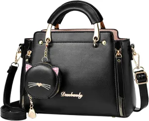 Satchel Bags for Women Cute Hobo Tote Handbags Clutch Purses with Zipper Closure Lightweight Work Bag