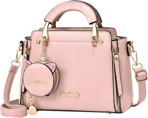 Satchel Bags for Women Cute Hobo Tote Handbags Clutch Purses with Zipper Closure Lightweight Work Bag