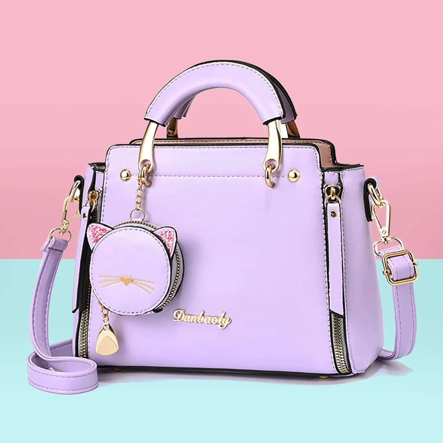 Satchel Bags for Women Cute Hobo Tote Handbags Clutch Purses with Zipper Closure Lightweight Work Bag