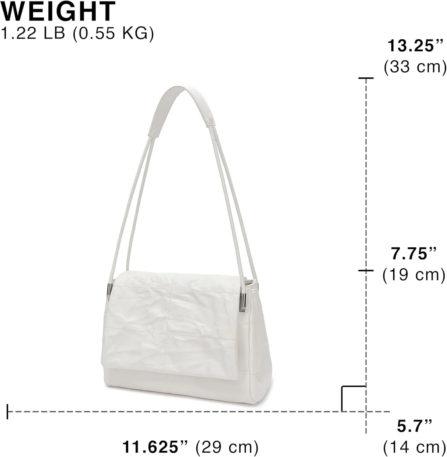 Scarleton Crossbody Bags for Women, Quilted Shoulder Bag Purse, Gold Chain Crossbody Bag Purses for Women, H2117