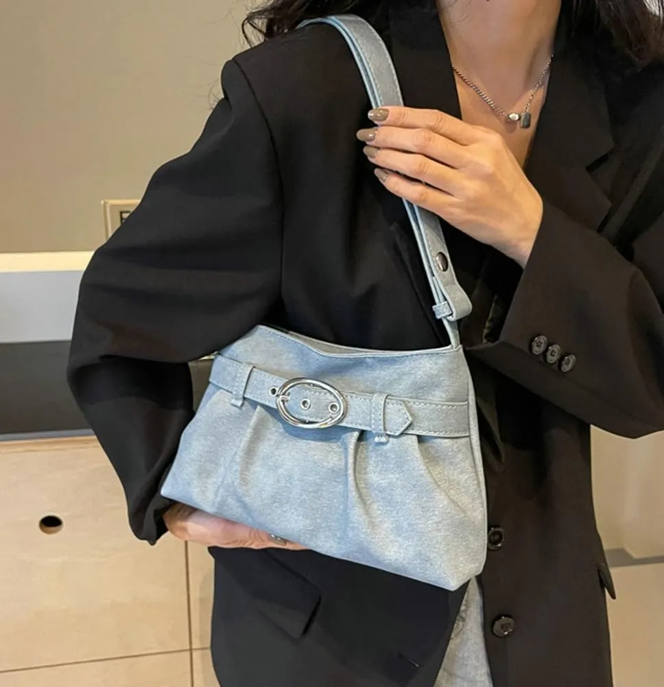 Shoulder Bag for Retro Y2k Purse Fashion Fall Purse Small Hobo Purse Leather Tote