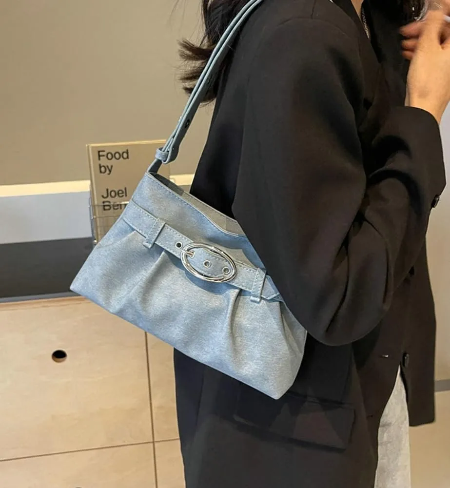 Shoulder Bag for Retro Y2k Purse Fashion Fall Purse Small Hobo Purse Leather Tote