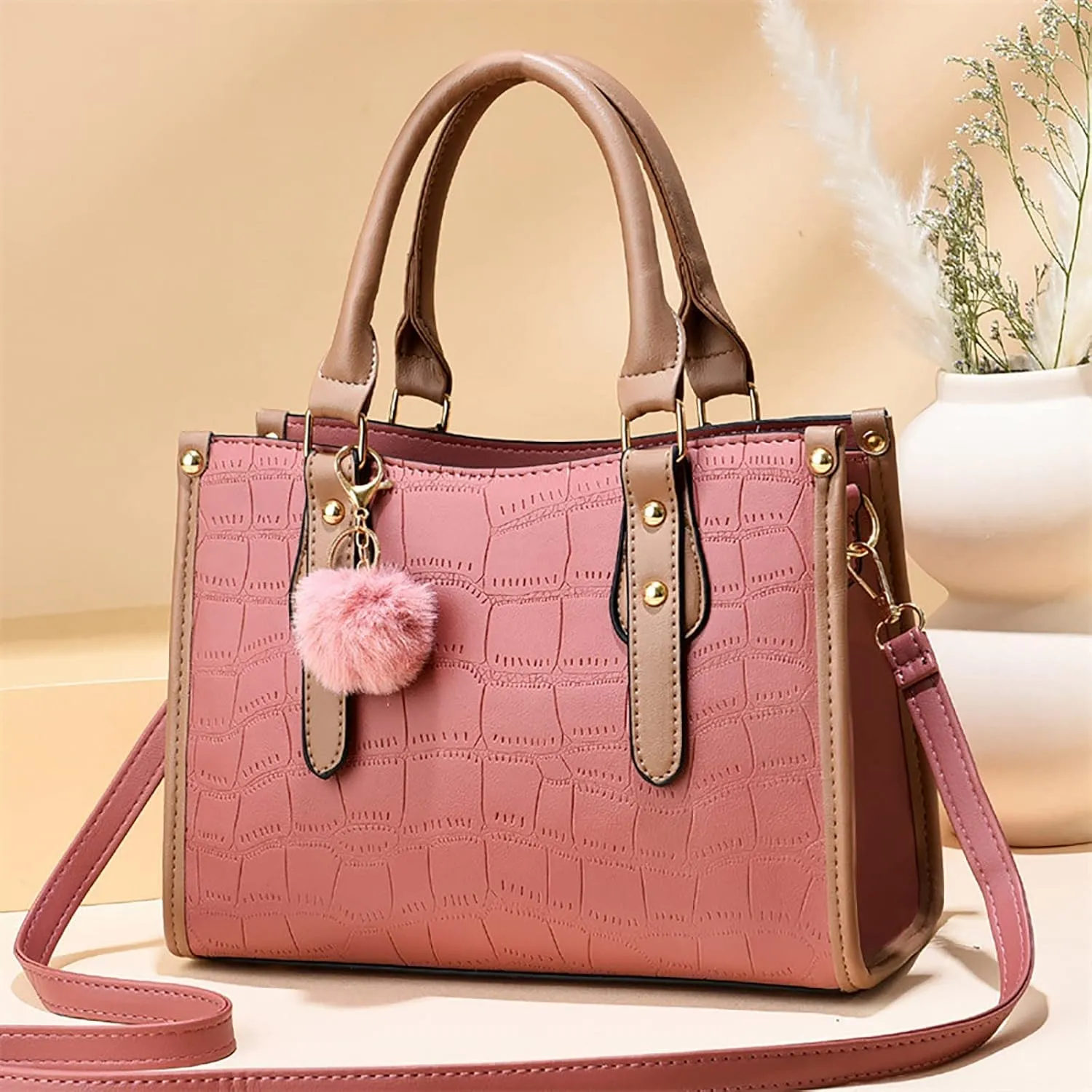 Shoulder Bags for Women Womens Fashion Tote Bag Handbags Ladies Purse Satchel Shoulder Bags Tote Leather Bag