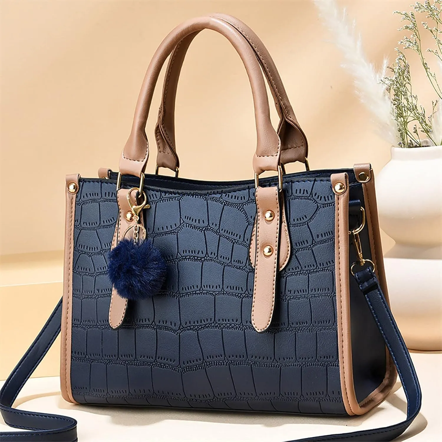Shoulder Bags for Women Womens Fashion Tote Bag Handbags Ladies Purse Satchel Shoulder Bags Tote Leather Bag