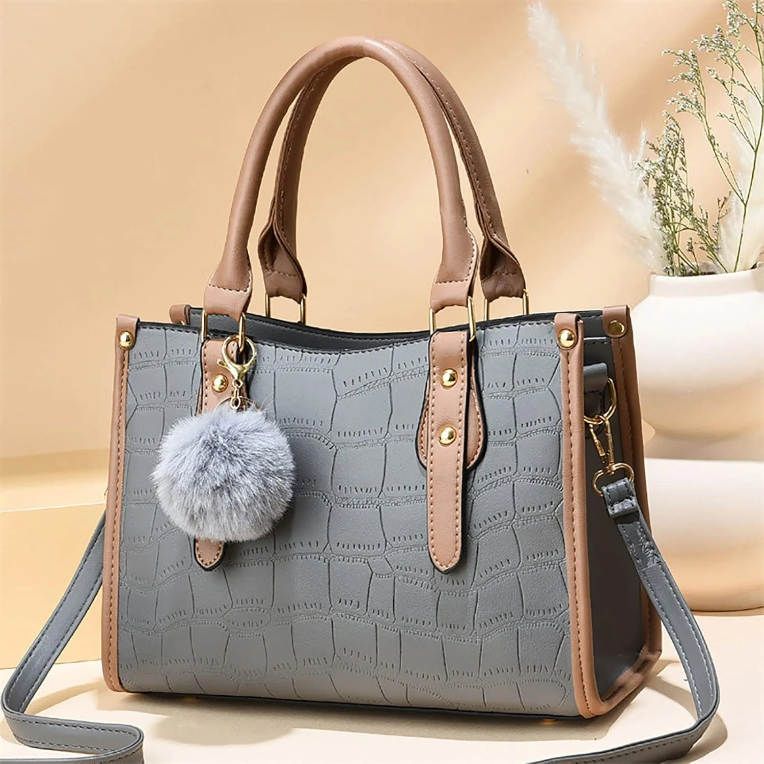 Shoulder Bags for Women Womens Fashion Tote Bag Handbags Ladies Purse Satchel Shoulder Bags Tote Leather Bag