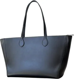Shush Bordeaux Tote  Spacious Leather Work Bag for Women, Fits 16 Laptop, Everyday Organizer Purse with Multiple Pockets & Shoulder Strap