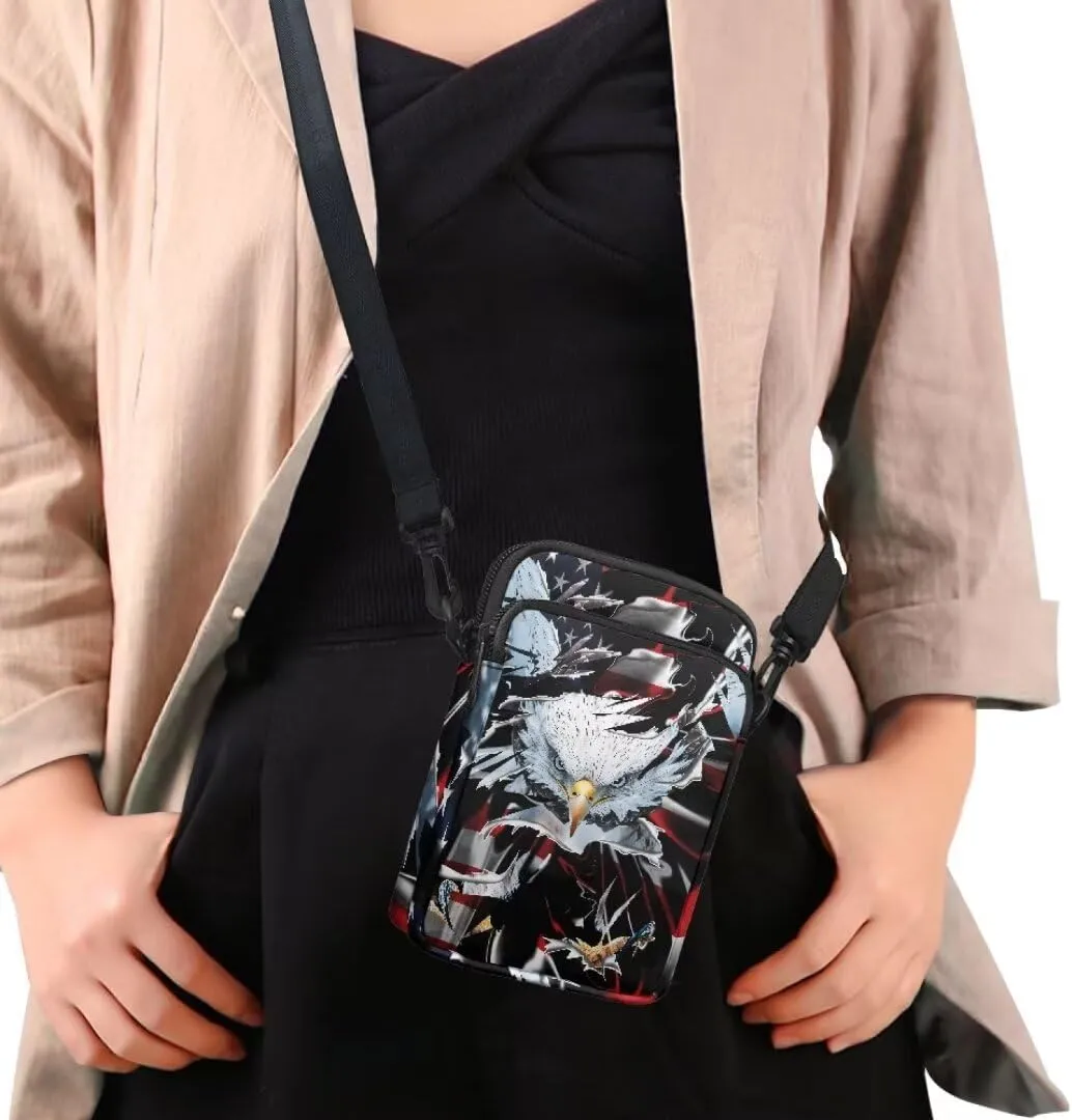 Small Crossbody Cell Phone Purse, Lightweight Mini Messenger Shoulder Handbag Wallet with Adjustable Strap