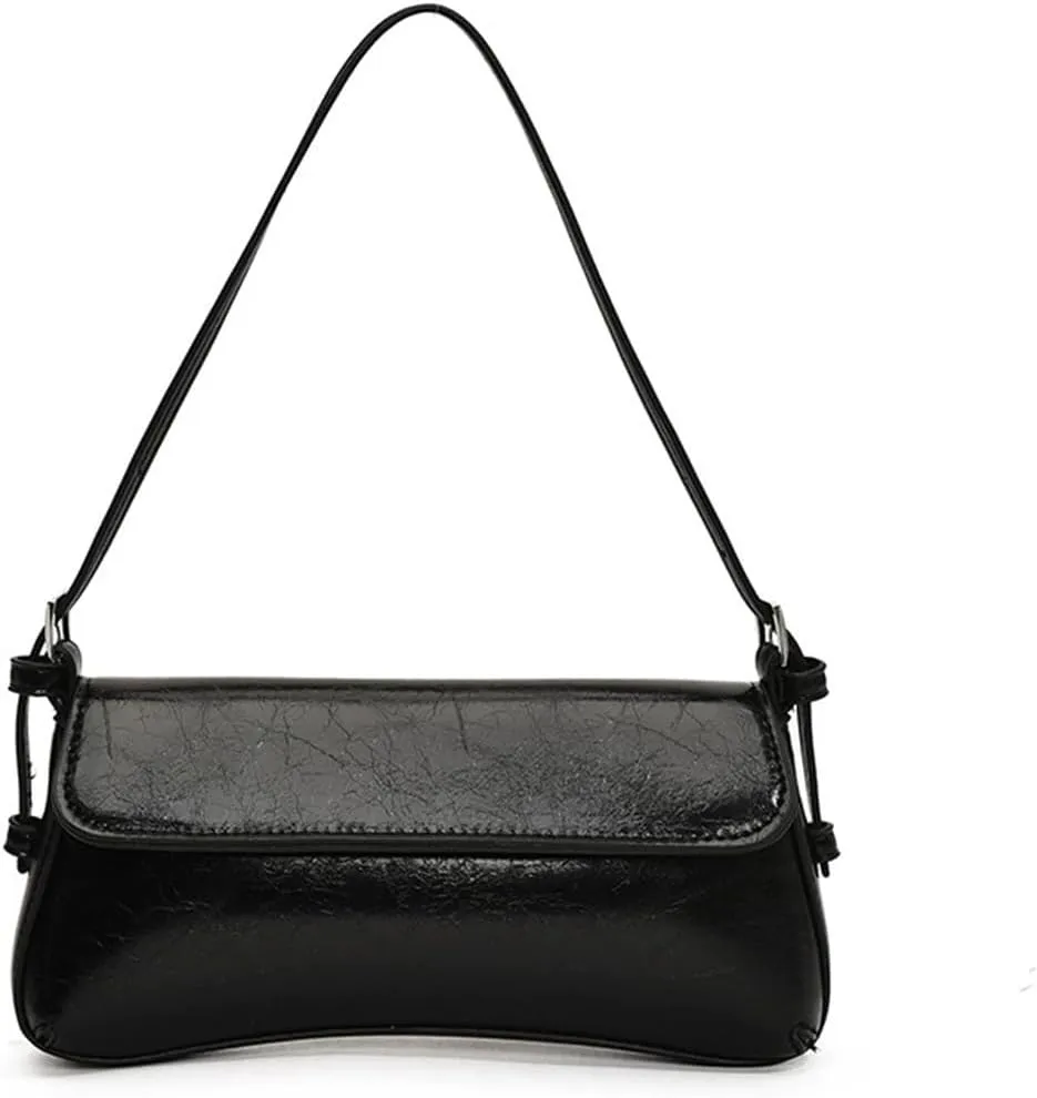 Small Shoulder Bag for women, Flap Underarm Shoulder Bags Women's Pu Leather Crossbody Purse Handbag