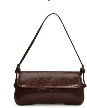 Small Shoulder Bag for women, Flap Underarm Shoulder Bags Women's Pu Leather Crossbody Purse Handbag