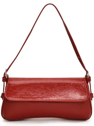 Small Shoulder Bag for women, Flap Underarm Shoulder Bags Women's Pu Leather Crossbody Purse Handbag