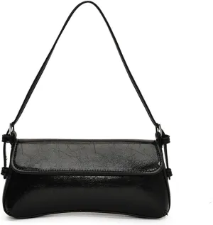 Small Shoulder Bag for women, Flap Underarm Shoulder Bags Women's Pu Leather Crossbody Purse Handbag