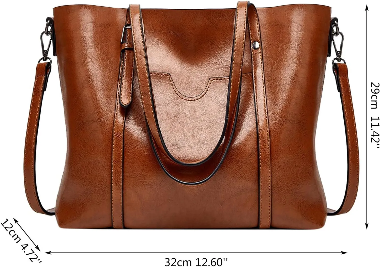 Small Top-Handle Handbags For Women Large Designer Ladies Bag Pocket Purse Leather