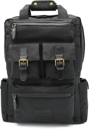 Smell Proof Runner Backpack, Multiple Odor Resistant Compartments, Travel Daypack Laptop Sleeve, Water-Resistant Design, Easy-Access Bottle Holders, Vintage Large College Bags Men Women