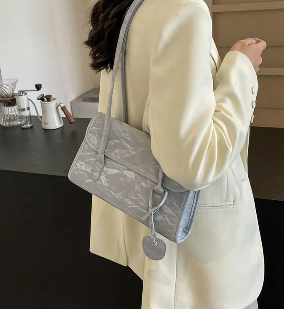 Soft PU Leather Bag for Women Trendy Lightweight Crossbody Shoulder Underarm Bag Stylish Casual Hobo Purse Handbag