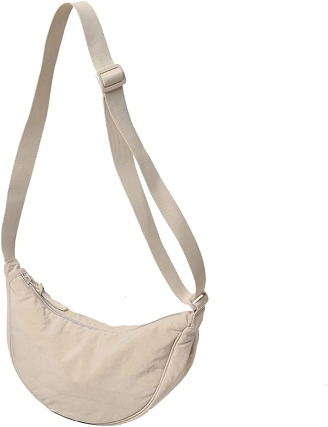 Soft PU Leather Shoulder Bag Dumpling Bag Women Armpit Nylon Simple Shoulder Design Crossbody