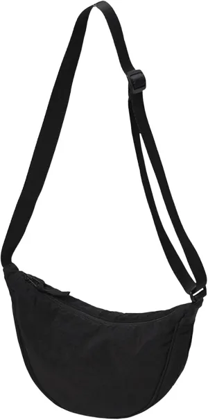 Soft PU Leather Shoulder Bag Dumpling Bag Women Armpit Nylon Simple Shoulder Design Crossbody