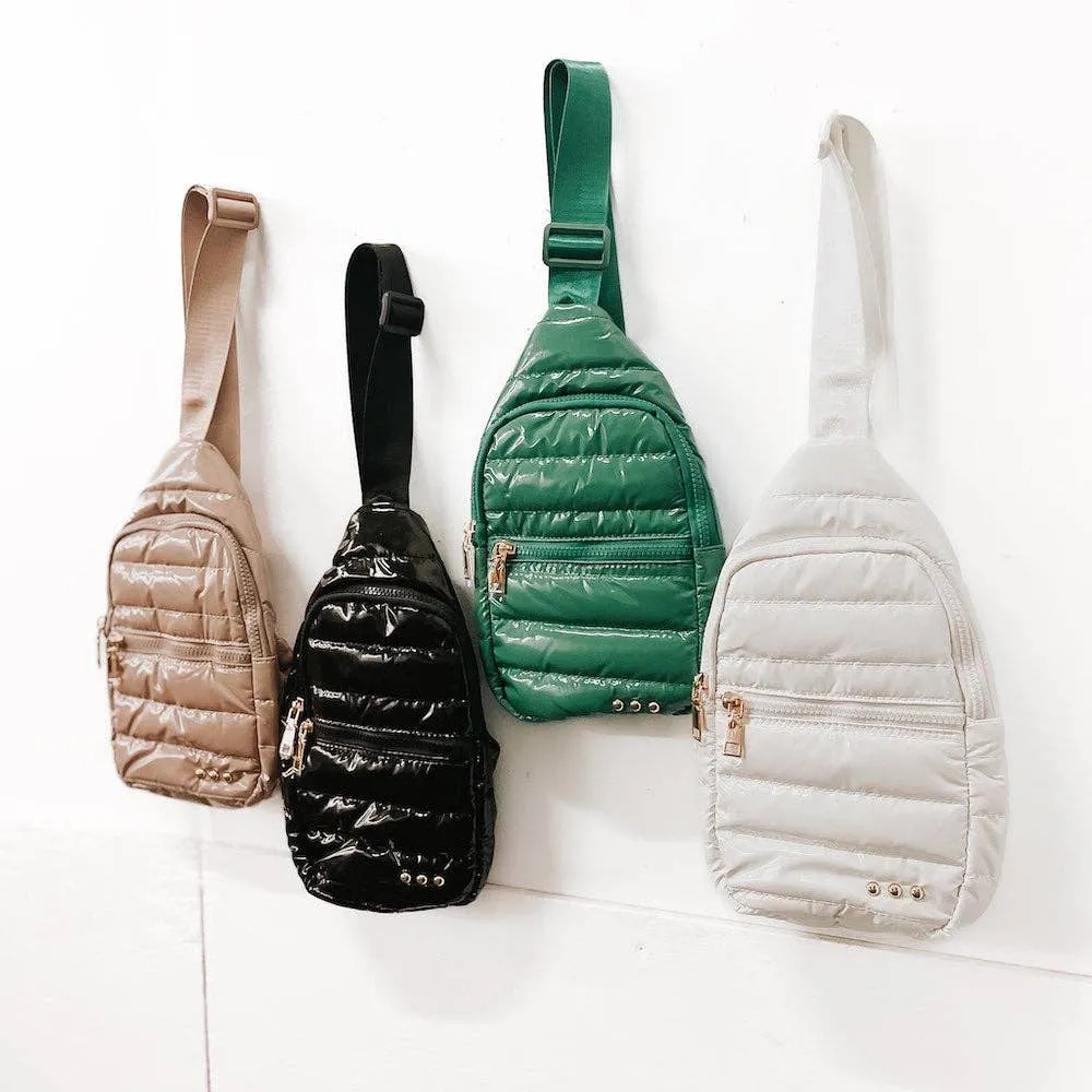Sonali Sling Bag: Taupe