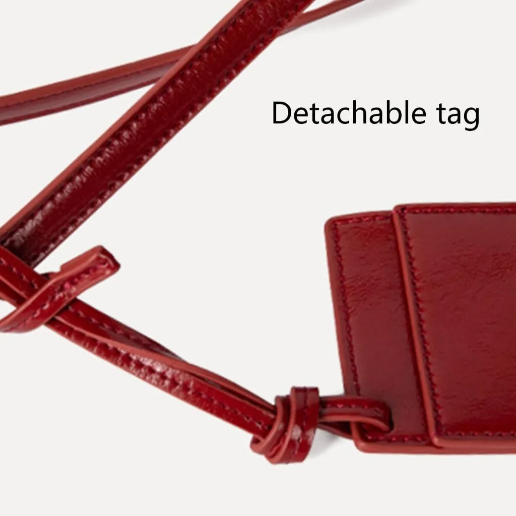 Sophisticated Solid Color Glossy PU Leather Saddles Handbag for Casual and Shopping Small Shoulder Bag Underarm Purse