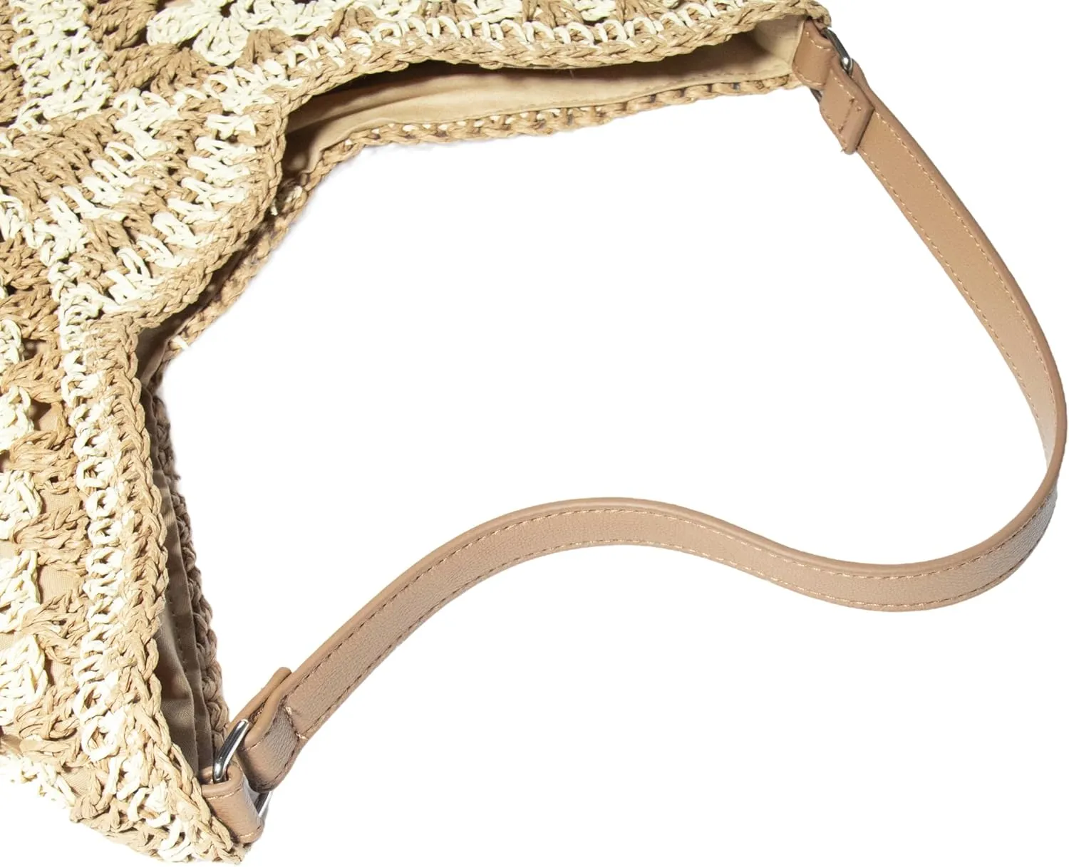 Straw Woven Tote Bag Hobo Beach Bags for Women Handmade Shoulder Bags Stylish and Vintage Hollow Woven Bags Summer