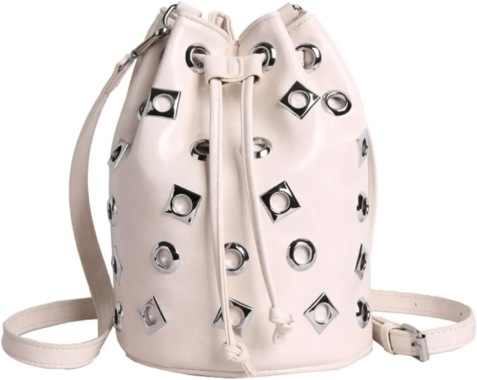 Studded Bucket Bags and Drawstring Crossbody Purse for Women Hobo Bag Y2K Trendy Crossbody Bucket Handbags 2025