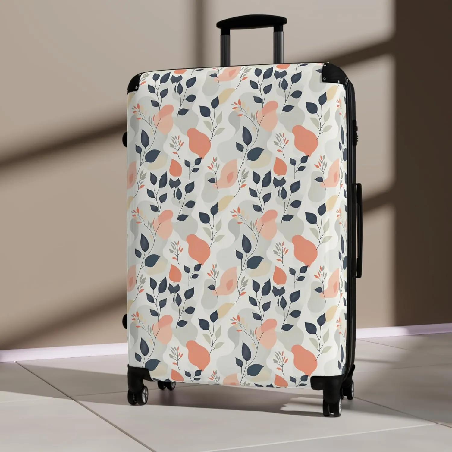 Stylish Hard-Shell Luggage Durable Suitcase with 360 Swivel Wheels Telescopic Handle Built In Lock and Spacious Interior