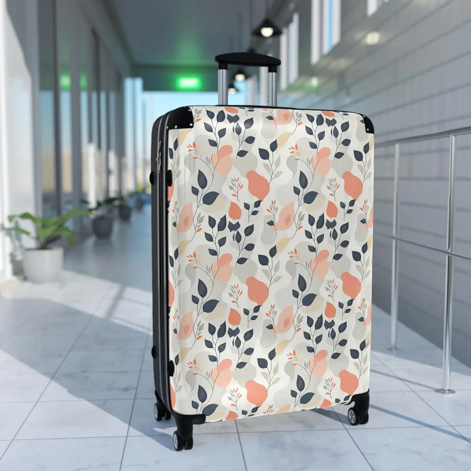 Stylish Hard-Shell Luggage Durable Suitcase with 360 Swivel Wheels Telescopic Handle Built In Lock and Spacious Interior