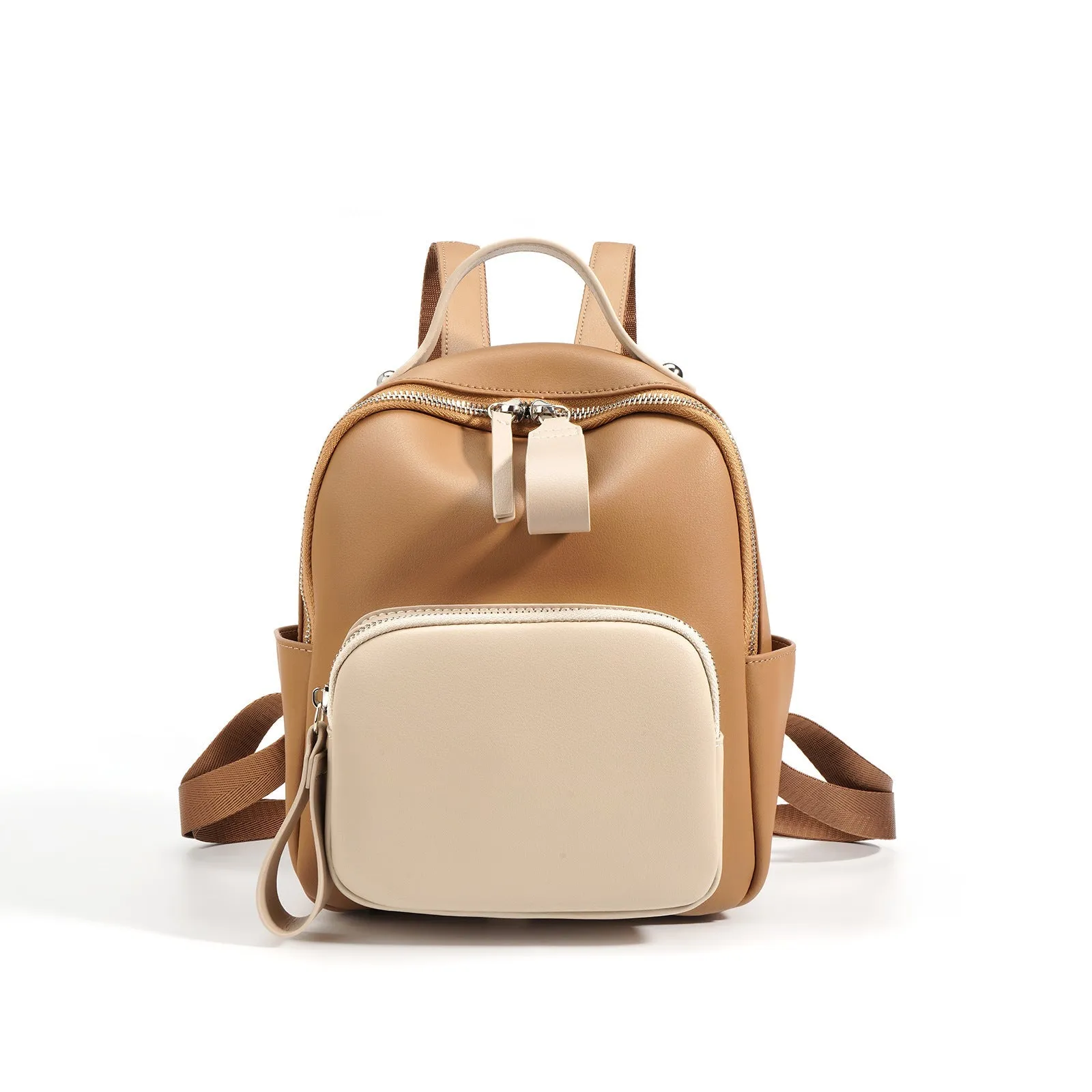 Stylish Minimalist Soft Leather Casual Backpack
