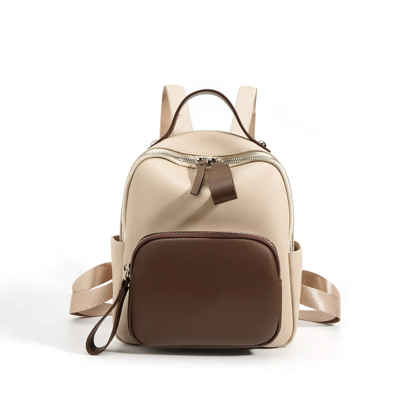 Stylish Minimalist Soft Leather Casual Backpack