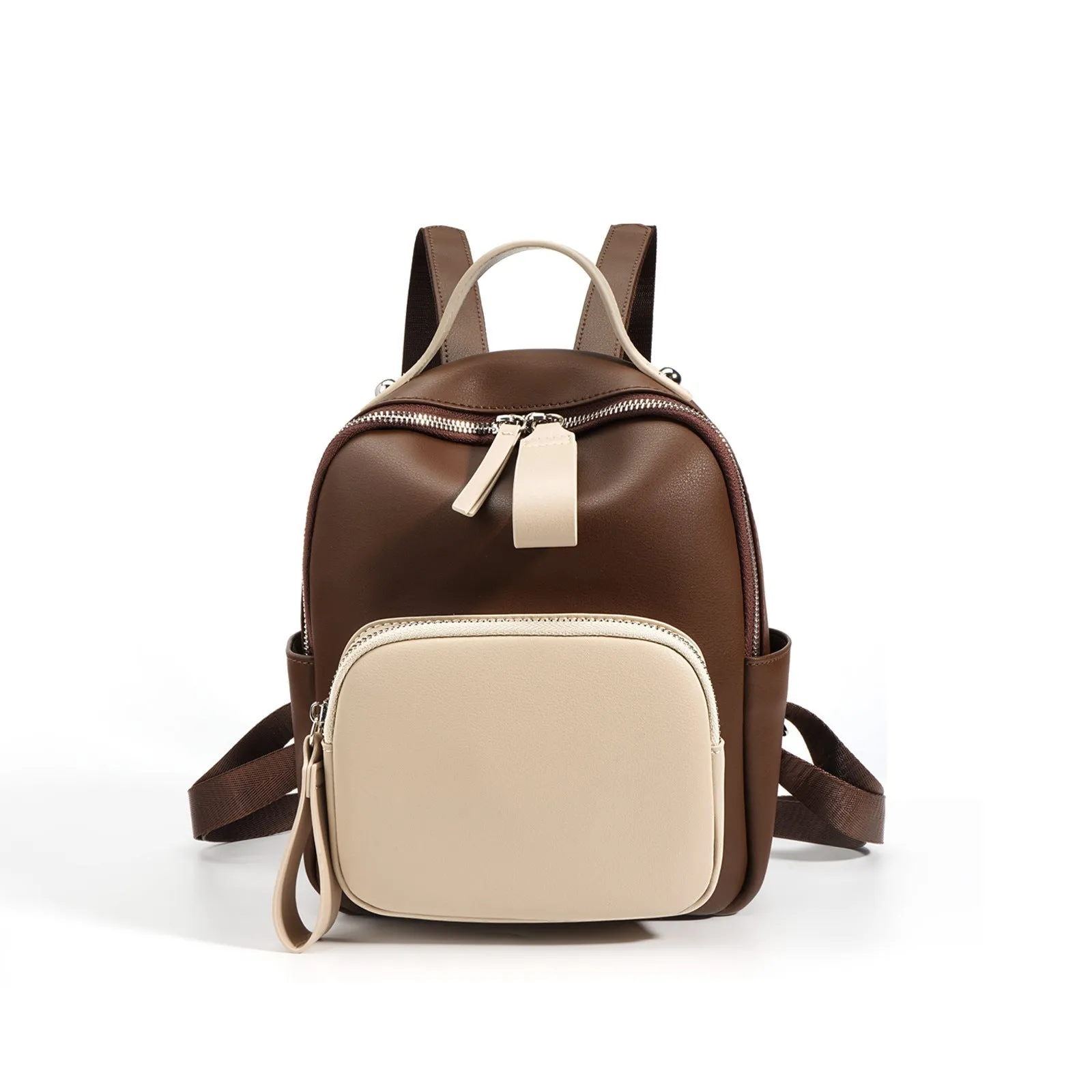 Stylish Minimalist Soft Leather Casual Backpack