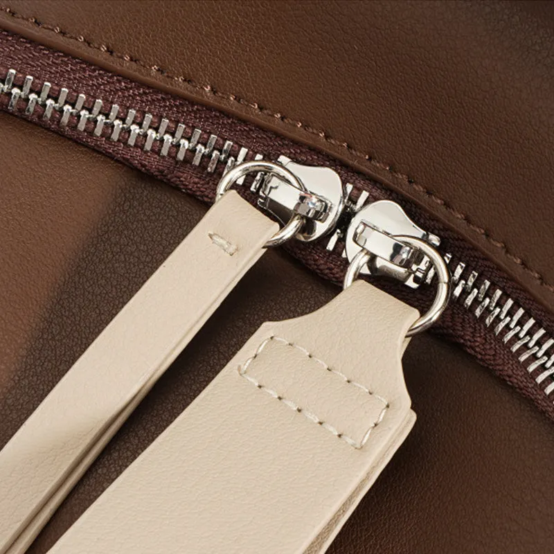 Stylish Minimalist Soft Leather Casual Backpack