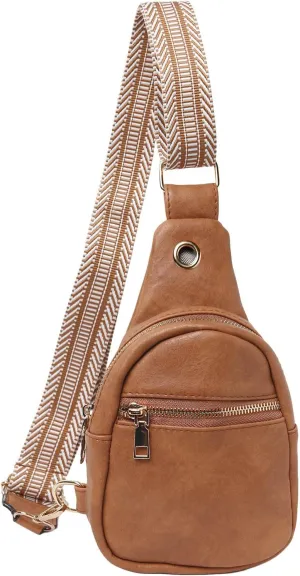 Summer Purse Boho Fashion Chest Bag Soft Leather Texture Crossbody Bag Large Capacity Simple Retro Shoulder