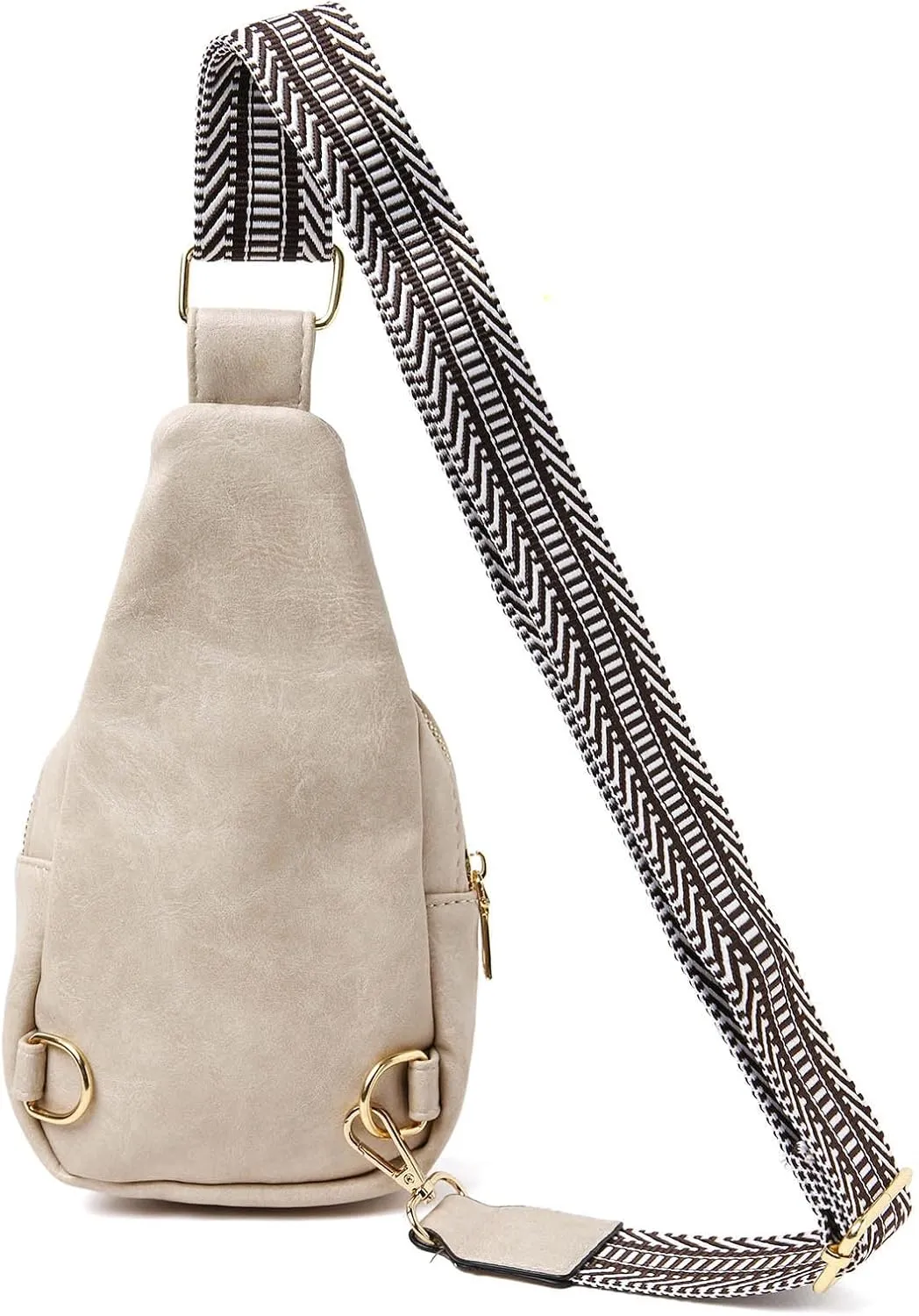 Summer Purse Boho Fashion Chest Bag Soft Leather Texture Crossbody Bag Large Capacity Simple Retro Shoulder