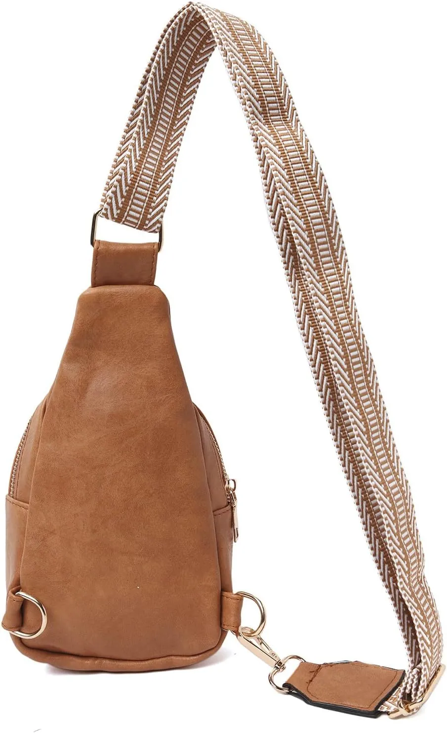 Summer Purse Boho Fashion Chest Bag Soft Leather Texture Crossbody Bag Large Capacity Simple Retro Shoulder