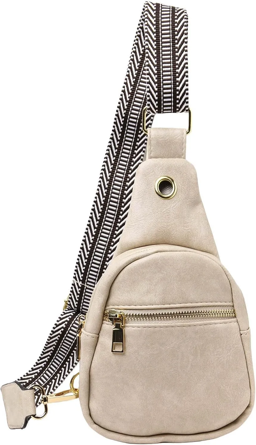 Summer Purse Boho Fashion Chest Bag Soft Leather Texture Crossbody Bag Large Capacity Simple Retro Shoulder