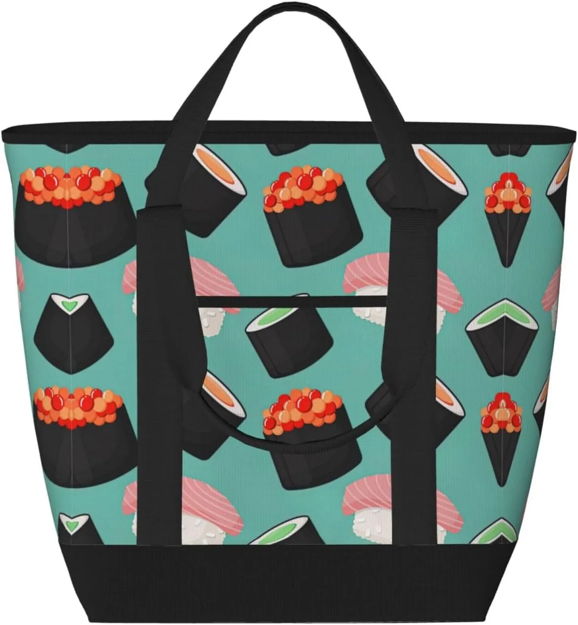 Sushi Food Pattern1 Women's tote bags and reusable women's beach bags are suitable for travel insulation and cooling bags.