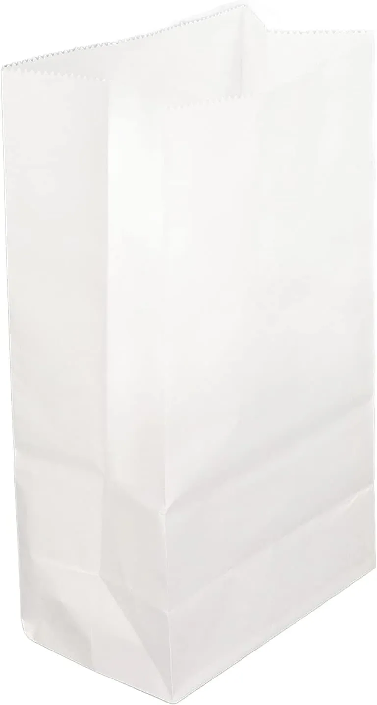 Tbest Indusal Plies 00Pcs Paper Bag Food Grade Kraft Oil Proof Large Ay e Set Kit For Shop 240X0X80Mm 9.45X5.2X.5In Packaging Ri (215x120x70mm)