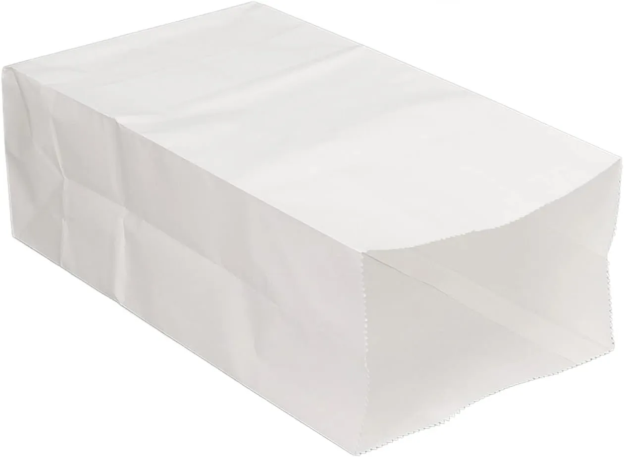 Tbest Indusal Plies 00Pcs Paper Bag Food Grade Kraft Oil Proof Large Ay e Set Kit For Shop 240X0X80Mm 9.45X5.2X.5In Packaging Ri (215x120x70mm)