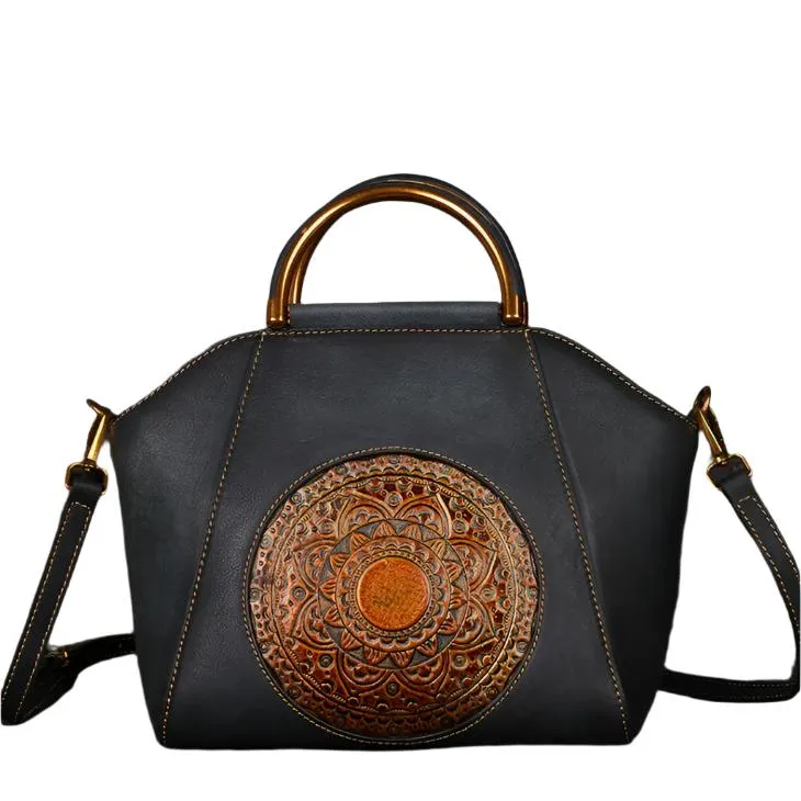 Top Handle Retro Handbag