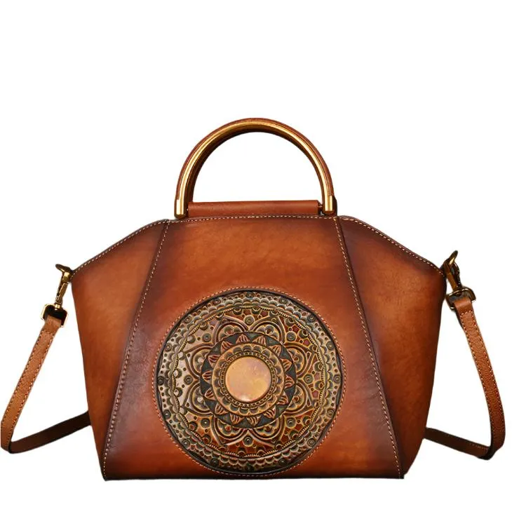 Top Handle Retro Handbag