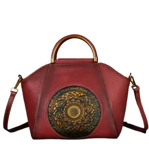 Top Handle Retro Handbag