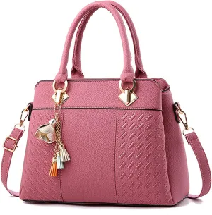 Tote with Zipper Womens Handbags Ladies Purse Satchel Shoulder Bags Roomy Fashion Tote Leather Bag