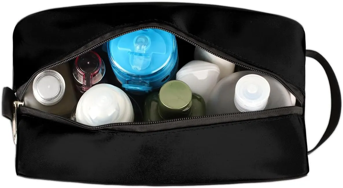 Travel Toiletry Bag for Boys Men, Waterproof Hanging Dopp Kit for Women, Shaving Bag with Large Capacity for Travel,Sports Shower (Fire Dragon Green)